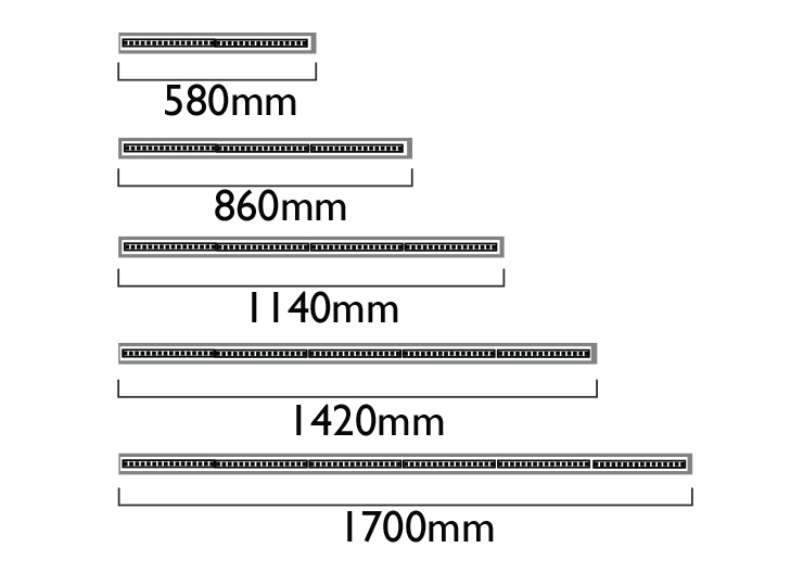 Lengths - Multiple of 280mm LED boards 